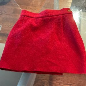 Vivienne Westwood red wool vintage mini skirt size 42